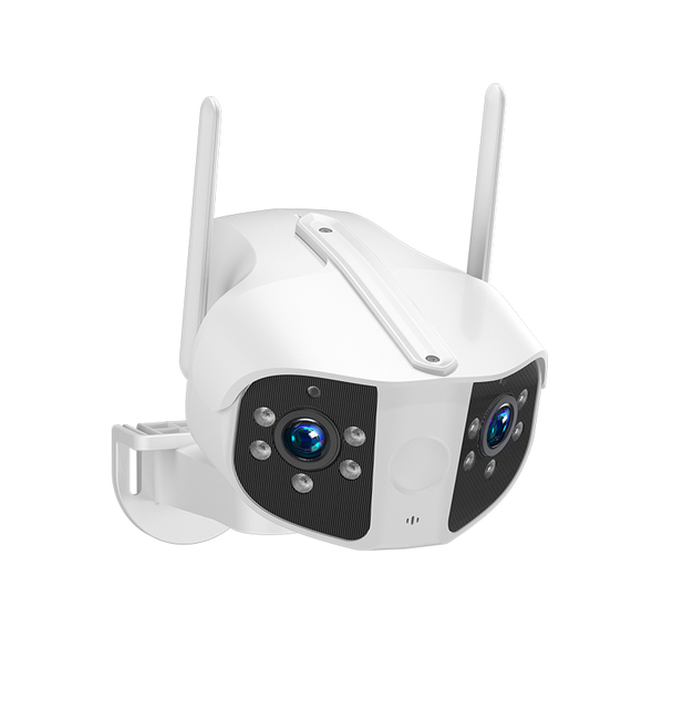IPC360 Home Dual Lens 4K 8MP Panoramic Waterproof Camera Wifi Wired Human/Motion Detection Smart Security CCTV Bullet Camera