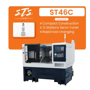 STS macchine utensili verticali produzione lavorazione fresatura CNC taglio tornitura parti metalliche tornio CNC