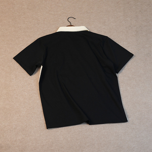 <span class=keywords><strong>Polo</strong></span> Personalizzate da <span class=keywords><strong>Uomo</strong></span> in Contrasto Bianco e Nero, Magliette <span class=keywords><strong>Polo</strong></span> a Maniche Corte con Ricamo e Stampa, Vestibilità Comoda - Product Image 2