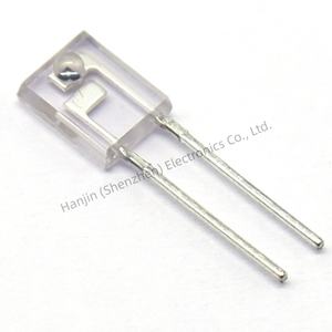 Ricevitore a infrarossi / Fototransistor PT908-7C-F, Vista Laterale, Tipo Quadrato, Lunghezza d'onda 940nm, Connettore DIP2 a Cavo Corto - Product Image 1