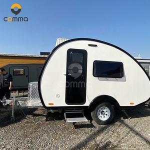 Remolque de Camping Pequeño <span class=keywords><strong>para</strong></span> <span class=keywords><strong>3</strong></span> <span class=keywords><strong>Personas</strong></span>, Casa Rodante Tipo Lágrima, Caravana Europea con Baño Portátil - Product Image 3