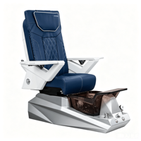 Fauteuil de pédicure intelligent de luxe avec massage intégré pour salon de beauté, système de brumisation intégré