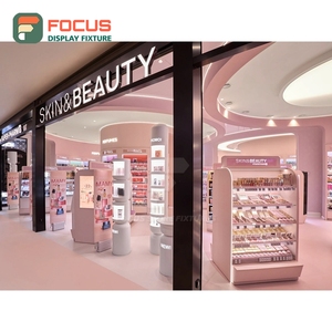 Expositor Moderno de Madera y Cristal para Cabello Humano, Estante de Exhibición de Múltiples Niveles para Tiendas - Product Image 3