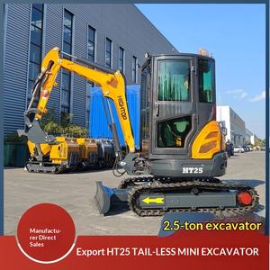 Excavatrice sur chenilles exportée en Italie, Htt25, petite excavatrice de chantier sans queue, excavatrice de forage cassée - Product Image 1