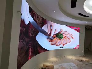 Module LED flexible d'intérieur P4, écran publicitaire LED, panneau LED, écran incurvé, écran personnalisé à pas de pixel fin - Product Image 5