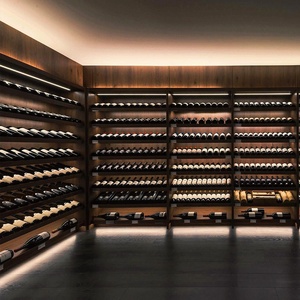 Bodega Personalizada de Madera de <span class=keywords><strong>Nogal</strong></span> Negro Americano ROYAL METAL, Ecológica, Duradera, de Gran Escala, para Exhibición y Almacenamiento de Vinos en <span class=keywords><strong>el</strong></span> Hogar o Bar - Product Image 2