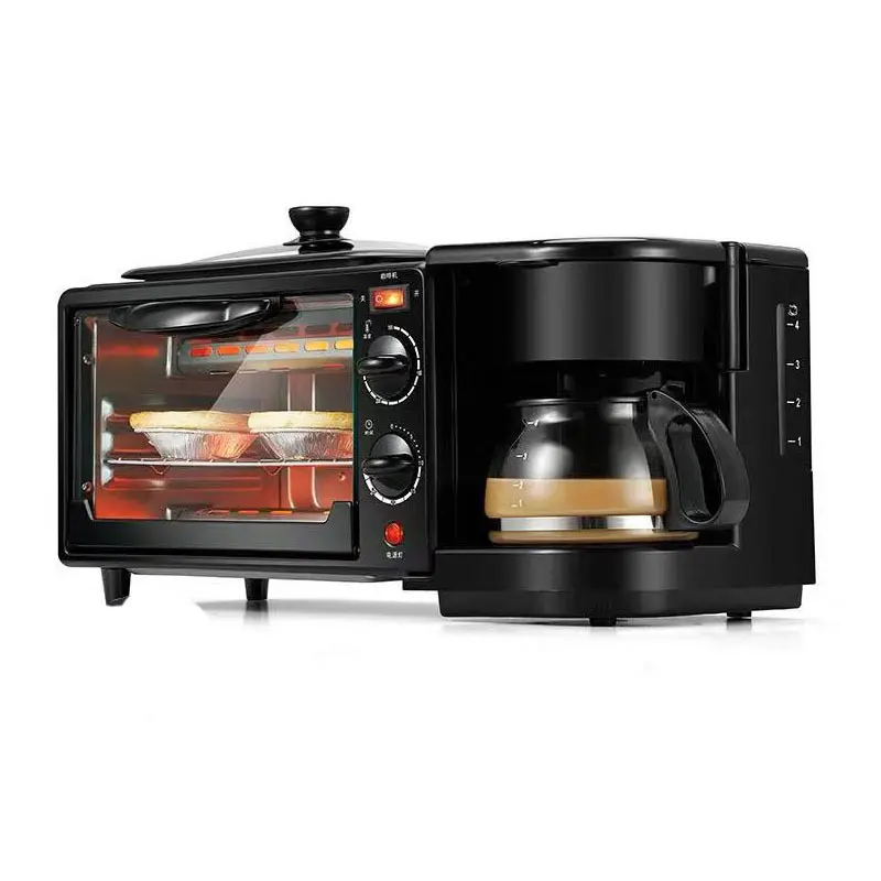 Drie-In-Één Ontbijtmachine Koffie Sanji & Broodrooster Elektrische Oven Voor Drukke Ochtenden