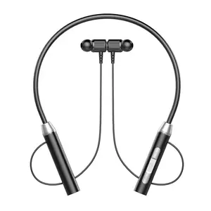 YN运动耳机防水防汗磁吸颈带耳机无线耳机易于存放