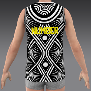 HIRBGODユースバスケットボールジャージーノースリーブカスタマイズ可能ナンバーチーム名ブラックバスケットボールベスト - Product Image 6