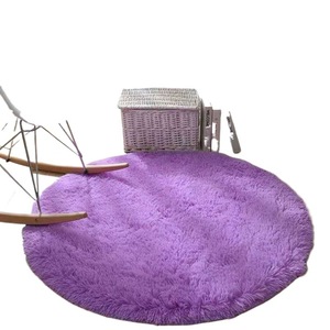 <b>Round</b> <b>rug</b> hanging basket cushion hanging chair plush swivel chair floor mat chair blanket bedroom bedside <b>rug</b> Instagram style - Product Image 5