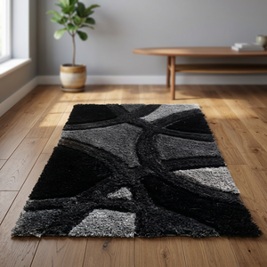 Luxury Handmade Shag Rug Modern Design Soft <b>Fluffy</b> Wool Polyester Area <b>Carpet</b> Eco Friendly Non Slip Washable Medium Pile Custom - Product Image 1