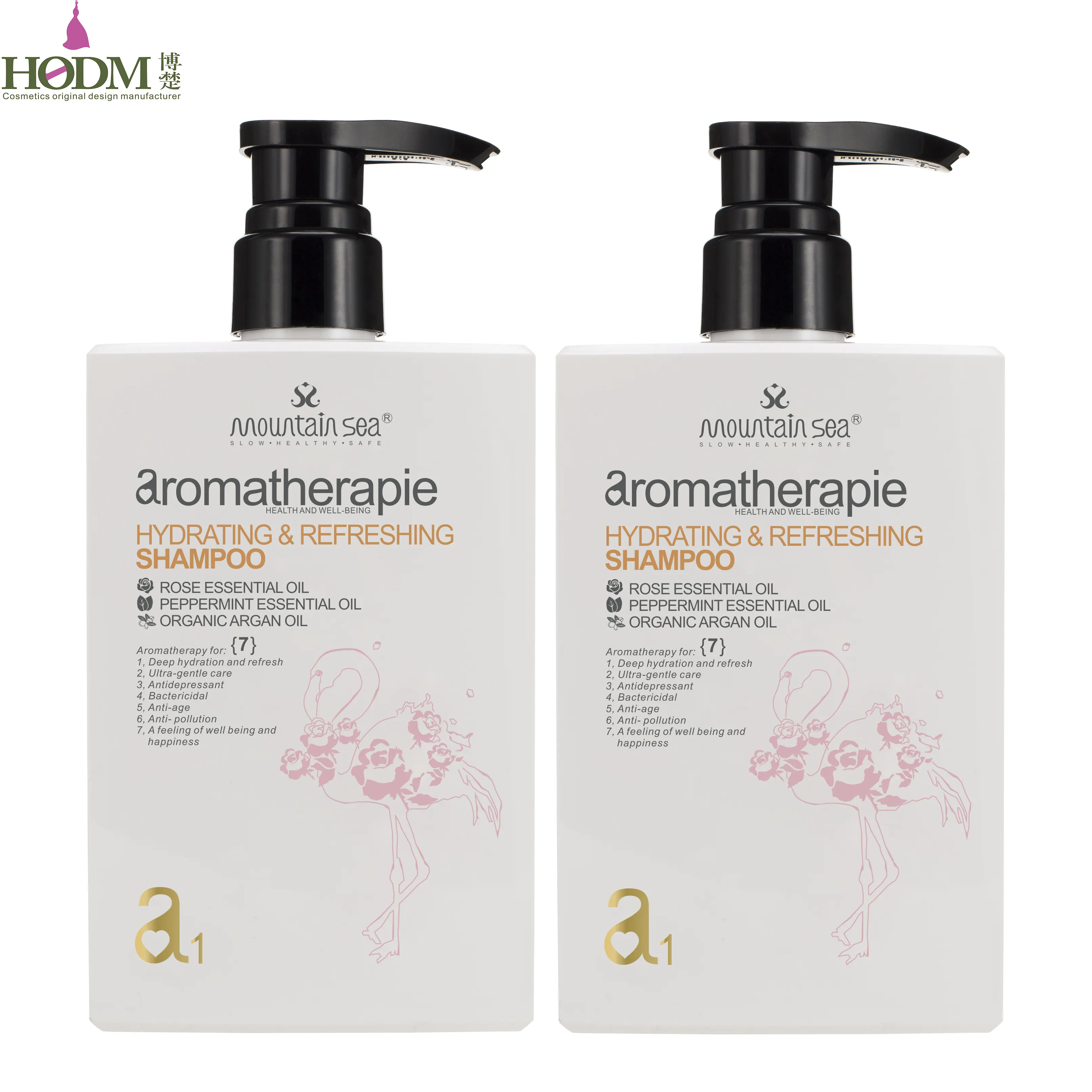 HODM MOUNTAIN SEA Glätten und Befeuchten des Shampoo Haar Täglicher Gebrauch mit natürlichem Rosenöl-Shampoo