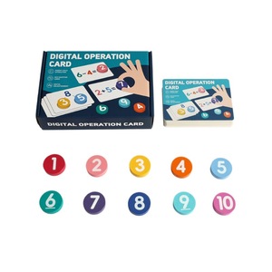 Cartes flash <span class=keywords><strong>math</strong></span>ématiques Montessori certifiées CPC CE EN71, 54 pièces, ensemble de jouets éducatifs pour l'apprentissage des opérations numériques et du comptage, pour les tout-petits et les enfants - Product Image 5
