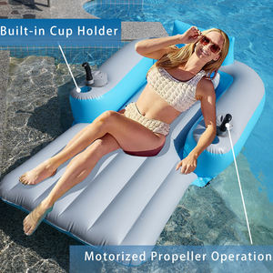 Poltrona Gonfiabile Motorizzata in PVC per Piscina con Elica e Portabicchieri per Adulti, Disponibile in Stock Personalizzabile - Product Image 4