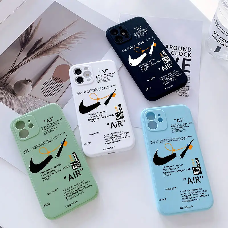 Hot Sale Trendy Sports Brand Style Phone Case for iPhone 14 Fashion Label Design TPU Cover for iPhone 13 12 11 7 8 X XR XS MAX