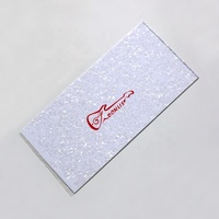 Donlis 50*24cm White Pearloid Blank Guitar Pickguard Sheet in Black Pear Celluloid Material for Custom Pickguards