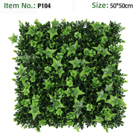Panneau mural de verdure artificielle 50x50cm en buis, haie végétale verticale pour hôtels, centres commerciaux et aménagement paysager - Vente en gros usine