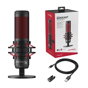 Microphone Gaming USB <span class=keywords><strong>Hyper</strong></span> <span class=keywords><strong>X</strong></span> <span class=keywords><strong>QuadCast</strong></span> Original de haute qualité, éclairage rvb, Microphone pour conférence - Product Image 6