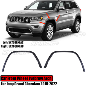 Moldura de guardabarros delantero para Jeep Grand Cherokee 2016-2022, izquierda y derecha, 5XT69RXFAC 5XT68RXFAC - Product Image 1