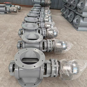 Vanne rotative de pipeline DN200 en acier inoxydable pour décharge de poudre et granulés, raccord à bride, vanne d'arrêt à température normale - Product Image 3