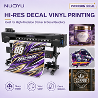 Machine d'impression d'autocollants 1,8 m avec 1 carte Hoson I3200E, machine de découpe de précision grand format CMYK, vente en gros OEM