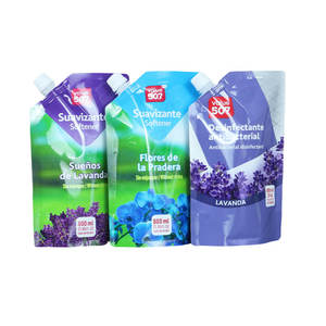 공장 재활용 500ml 세탁 비누 분말 식기 세척 액체 충전 및 캡 리필 백 1l 세탁 세제 스파우트 파우치 - Product Image 2