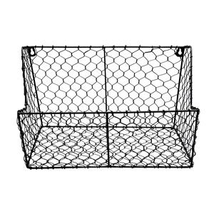 Panier de rangement de cuisine empilable en fil de fer fait à la main en fer moderne avec boucle organisateur de fruits et légumes en métal pour la maison - Product Image 6