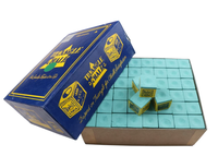 Gesso Triangolare per Stecca da Biliardo, Confezione Master da 144 Pezzi per Sale da Biliardo, Bar e Club di Snooker, Formula Oleosa Blu, Polvere Fine, Facile Applicazione
