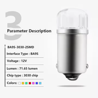 Ampoule LED de voiture 12V BA9S T4W 2835 SMD, éclairage intérieur LED, éclairage de plaque d'immatriculation H6W blanc 12913 12910 12929, état neuf