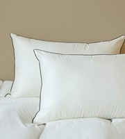 Oreillers de lit en duvet de plumes d'oie, taille Queen et King, lot de 2, oreillers d'hôtel, anti-déchirure, doux et moelleux, enveloppe 100% coton