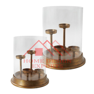 Bougeoir de pilier en métal argenté pour décoration de mariage Best-seller - Product Image 6