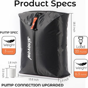 Herbruikbare, aanpasbare, luchtdichte vacuüm reistas voor vakantie en zakenreis, ruimtebesparende compressietas voor bagageverpakking - Product Image 4