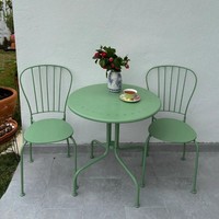 Conjunto de Muebles de Jardín para Patio, Mesa y Sillas de Hierro, para Exteriores, Camping, Té, Jardín, Cafetería, Restaurante, Uso Doméstico