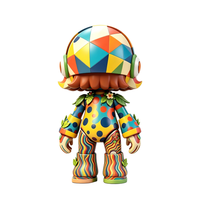 Figurine articulée personnalisée OEM, personnage de dessin animé arc-en-ciel, avec emballage personnalisé, usine d'origine chinoise, service personnalisé