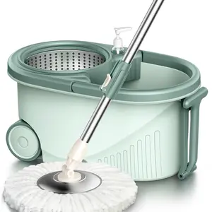 Wholesale Price comfortable spin 360 mop bucket set floor cleaner mop bucket super cleaning microfiber