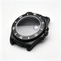 Boîtier de plongée personnalisable en fibre de carbone avec verre saphir pour mouvement NH35/NH36, montre 40 mm disponible en 6 couleurs