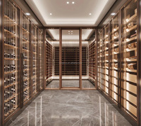 Système de rangement et de présentation de vin personnalisé en acier inoxydable pour hôtels, restaurants, bars et villas