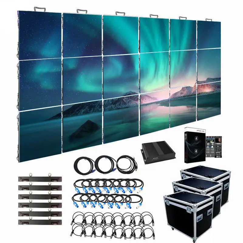 Indoor P3.91 Stage Event LED Screen Panel Display Aluguer Publicidade Paredes De Vídeo Led Screen Display Para Booth Booth Concert