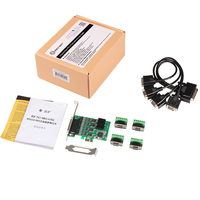 Tarjeta serie PCIe RS-422/485 de 4 puertos con chipset XR17V354 para PC industrial
