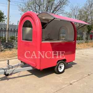 Mini camion de nourriture mobile personnalisé | Bar à café et chariot de restauration rapide de rue | Remorque de restaurant mobile en plein air à vendre - Product Image 5