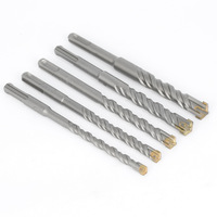 Foret à percussion à marteau électrique quadrilatère 6mm foret central en alliage d'acier au tungstène pour mur de tige d'acier en béton