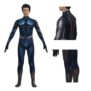 Combinaison de cosplay Aquaman Arthur, couleur Neptune, pour homme adulte, costume de scène avec étiquette - Product Image 4