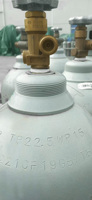 Cilindro de Gas Hexafluoruro de Tungsteno WF6 de Grado Semiconductor 99.999% 5N, 47L 50kg con Válvula DISS638 para CVD