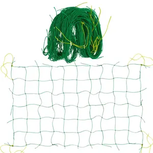 There is a String Ropes on Each of Corner of Gardent Net Can Cut it Any Length Based on Needs Plant Climbing Net