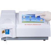 Analyseur de chimie sanguine portable semi-automatique à écran tactile, prix bas, fourni par l'usine, modèle EOBC07T, garantie 1 an