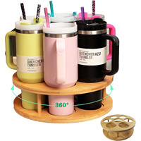 Organisateur de bouteilles d'eau pour accessoires de gobelets Stanley, support rotatif pour bouteilles Owala, séchoir de rangement pour armoire de cuisine
