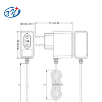 Prix usine OEM Adaptateur secteur 5V 9V 12V 15V 24V 1A 2A 3A 4A 5A 6A 7A 8A 9A 10A Adaptateur d'alimentation CA/CC pour LED LCD CCTV