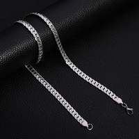 Collier chaîne cubaine classique en acier inoxydable plaqué or 18 carats avec motif NK gaufré, pour hommes et femmes, vente en gros