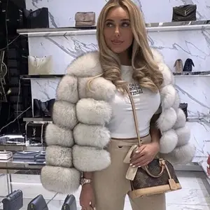 New Design Modern Fashion Plus Size Fluffy Fall Warm Trendy Winter Ladies Winter fur jacket Fox Faux Women fur coat