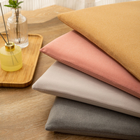Coussin de chaise carré antidérapant avec particules, en mousse à mémoire de forme à rebond lent, en velours, pour chaises de cuisine et de salle à manger